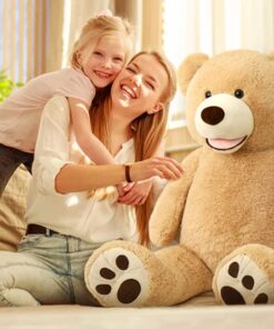 MorisMos Big Plush Giant Teddy Bear Premium Soft Stuffed Animals Light Brown,51 Inches 51 inches 25 517bO23PML