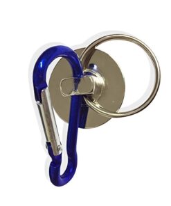 Alternative view of Super-Strong Neodymium Magnet Holds 35 Lbs! Carabiner Snap Hook & Split Ring Pack of 1