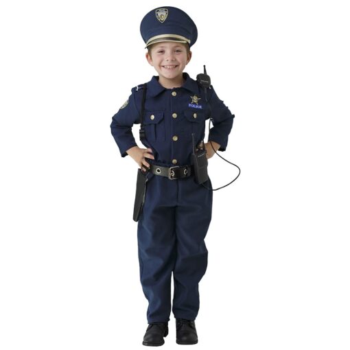 Dress Up America Police Costume for Kids - Police Officer Costume for Boys - Cop Uniform Set With Accessories Medium