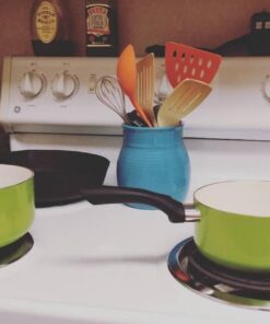 Cook N Home Pots and Pans Set Nonstick, 10 Piece Ceramic Kitchen Cookware Sets, Nonstick Cooking Set with Saucepans, Frying Pans, Dutch Oven Pot with Lids, Green 10-Piece 39 517sUxVD0xL