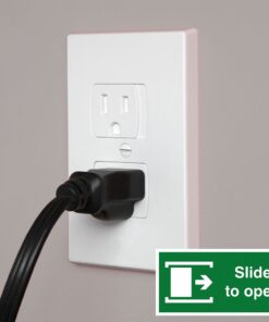 Jambini Self-Closing Outlet Covers - An Alternative To Socket Plugs - 3 pack 36 517xnArPyL