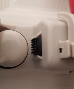 HOME IT Mop And Broom Holder - Garage Storage Systems with 5 Slots, 6 Hooks, 7.5lbs Capacity Per Slot - Garden Tool Organizer For 11 Tools - For Home, Kitchen, Closet, Laundry Room - Off-White 42 517xx6VSMEL