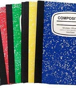 Marbled Composition Notebooks 100 Sheets 5color-5pack