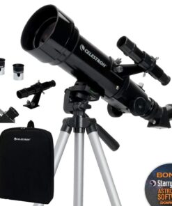 Celestron - 70mm Travel Scope - Portable Refractor Telescope - Fully-Coated Glass Optics - Ideal Telescope for Beginners - Bonus Astronomy Software Package 70 mm Travel Scope 42 5188oDtLf6L