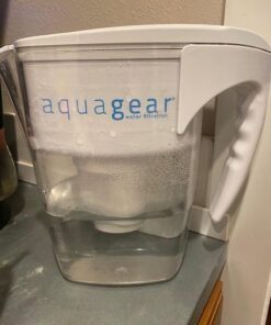 Aquagear Water Filter Pitcher – Lead, Chlorine, PFOA/PFOS, Microplastics Filter, 10 Cup, 120 Gallon Filter Life - Filter Media Made in USA 35 518BKK8UOPL