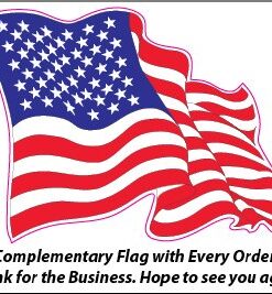 Bald Eagle American Flag Eagle Wings Decal ( 2 Pack ) is 5.5" in size. from the United States 4 518Fi4j25wL