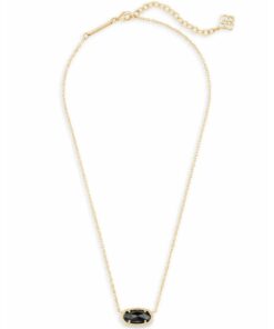 Alternative view of Kendra Scott Elisa Pendant Necklace for Women, Fashion Jewelry, 14k Gold-Plated GOLD - BLACK