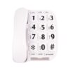 Big Button Phone for Elderly - Amplified Corded Phone for Hearing Impaired Aid Landline Telephones with Speakerphone for Seniors Elderly Phone for Low Vision Home Phones with Large Key(White) 38 518U BKYvoL