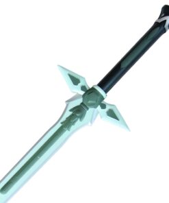 Armory Replicas™ - Titan Attack Kirito's Elucidator Foam Sword - Shingeki no Kyojin Fantasy Foam Sword for LARP - Ideal for LARP, Halloween Costumes, Cosplay PACK 2 with SHEATH GREY and AQUA SWORD SET WITH SHEATH 19 518Zn11j zL