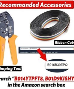 Hilitchi 635 Pcs 40 Pin 2.54mm Pitch Single Row Pin Headers, Connector Housing Female, Male/Female Pin Connector Kit 9 518crQi8AmL