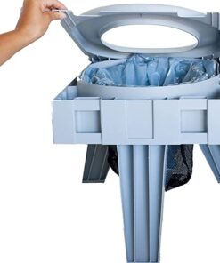 Cleanwaste GO Anywhere Portable Folding Toilet - Plus Bonus Original Wag Bag Kit - Camping, Travel, Medical, Emergency Seat Only 19 518ksKNdrVL
