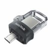SanDisk 128GB Ultra Dual Drive m3.0 for Android Devices and Computers - microUSB, USB 3.0 - SDDD3-128G-G46, Black 1 Count (Pack of 1)