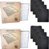 Nispira Compatible Whirlpool 8171434K Large Air Purifier HEPA and 4 Carbon Pre Filter Set For Whispure 510 AP510, AP530, AP450, AP45030HO, AP45030K, AP51030K & AP51030KB, 2 Units 2 HEPA | CARBON 42 518s0JBjMuL