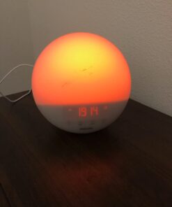 Philips SmartSleep Wake-up Light, Colored Sunrise and Sunset Simulation, 5 Natural Sounds, FM Radio & Reading Lamp, Tap Snooze, HF3520/60 39 518uqXiihiL
