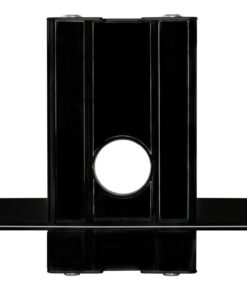 Mount-It! TV Shelf | Single Floating Component Shelf for Cable Box, Playstation, DVD Player, and Xbox | Tempered Glass Material, 22 Lbs Capacity (Black) 1 Shelf 22 518wVMD6bL