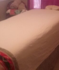 ForPro Premium Flannel 3-Piece Massage Sheet Set for Massage Tables, Includes Flat Sheet, Fitted Sheet and Fitted Face Rest Cover, Natural 19 5192TGwoNL