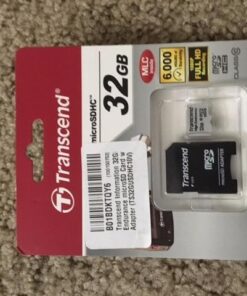 Transcend Information 32GB Micro Card with Adapter (TS32GUSDHC10V) 32 GB 15 5194hyBrzML