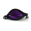 Small Dice Bag 3.75x4 Inch Velvet Double Stitched Snag Proof Satin Lining - Holds 21 Dice Comfortably - Purple Interior with Black Exterior 36 5197veJKZRL