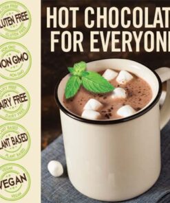 Alternative view of Castle Kitchen Natural Hot Chocolate Mix Variety Pack - Dairy-Free, Vegan Complete Mixes - Just Add Water - Pack of 2 (Classic Caramel Dark Chocolate & Marvelous Mint Dark Chocolate) 14 oz Each Classic Caramel Dark and Marvelous Mint Dark