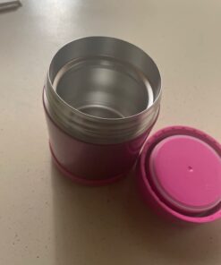 THERMOS FUNTAINER 10 Ounce Stainless Steel Vacuum Insulated Kids Food Jar, Pink 51 519BGg4Q0aL