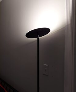 Brightech Sky LED Torchiere Super Bright Floor Lamp - Contemporary, High Lumen Light for Living Rooms & Offices - Dimmable, Indoor Pole Uplight for Bedroom Reading - Black 34 519Bx1LI4kL