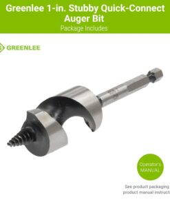 Greenlee 60A-1 BIT,AUGER QUICK CHANGE (1A) 1-Inch Stubby Augur Wood Bit 15 519HeB4YhyL
