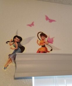 RoomMates RMK1493SCS Disney Fairies Peel and Stick Wall Decals 24 519LIXGdMkL