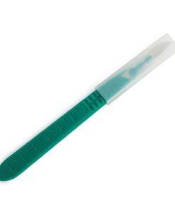 Medpride Disposable Scalpel Blades| Sharp, Tempered Stainless-Steel Blades | Pack of 10 Sterile Scalpel Knives| Plastic Handle| Individual Pouches| for Dermaplaining, Podiatry, Crafts & More (#10) #10 27 519NBzCpnL