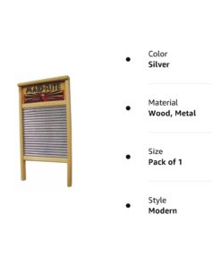 Alternative view of Columbus Washboard Family Size Washboard, Pack of 1, Silver