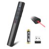 SSPONT Presentation Clicker for PPT, Wireless Presentation Remote, Laser Pointer for Presenter, Slide Advancer for Slide Show, Powerpoint/Keynote/Google Slides/Classroom, Mac OS/Windows/Linux (JH61) battery-red light 11 519cGg9tIbL