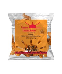 Fried Pork Skins Very Hard Strips Red Pepper 36 Bags (3.25 oz)