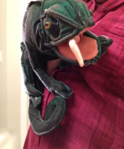 Folkmanis Chameleon Hand Puppet, Dark Green 9 519gjpVsUkL