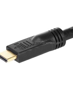 Alternative view of Monoprice Premium High Speed HDMI Cable - CL2, Male to Female Extension, 24AWG, 10 Feet, Black - Commercial Series