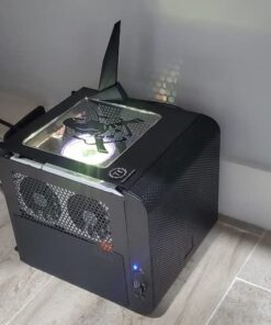 Thermaltake Core V1 SPCC Mini ITX Cube Gaming Computer Case Chassis, Interchangeable Side Panels, Black Edition, CA-1B8-00S1WN-00 108 519wQrdmzSL