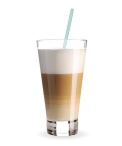 Gohh Long Handle Spoons 7.2 Inch: Latte Machiatto, Tall Iced Tea, Ice Cream Sundae, Coffee, Tea, Cocktail or Hot Chocolat Stirring Longdrink Spoons, Set of 6 Green, Blue, Pink 24 51A fEmUPYL