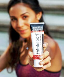 Thinksport SPF 50 Mineral Sunscreen – Safe, Natural Sunblock for Sports & Active Use - Water Resistant Sun Cream –UVA/UVB Sun Protection – Vegan, Reef Friendly Sun Lotion, 3 Fl Oz (Pack of 1) 3 Fl Oz (Pack of 1) 33 51A0 0HBRL