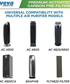VEVA Replacement Pre Filter 6 Pack compatible with Germ Guardian Air Purifier Models AC4800 Series (AC4825, AC4825e) and Filter B FLT4825, Premium Carbon Activated 6 Count (Pack of 1) 24 51A2AiZBKVL
