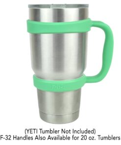 F-32 Handle - 19 COLORS - 30oz Size - Compatible with 30 oz YETI and 30 oz. OZARK TRAIL Tumbler Travel Mug (30OZ, SEAFOAM GREEN) 30ozSeafoam Green / Groovy Green 30.0 ounces 21 51A2hZ9NJtL