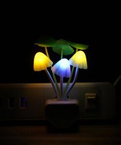 Rienar Sensor Led Night Light, Color Changing Plug-in LED Mushroom Dream Bed Lamp 31 51A5Go 0fcL
