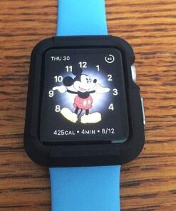 Spigen Rugged Armor Designed for Apple Watch Case for 42mm Series 3/Series 2/1/Original (2015) - Black 48 51A5kmk4LL