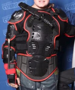 OHMOTOR Motorcycle Body Protective Jacket Armor Men, Motocross Riding Protective Gear,ATV Dirt Bike Chest Spine Protector X-Large-3X-Large Black-red 15 51ADqSS5CdL