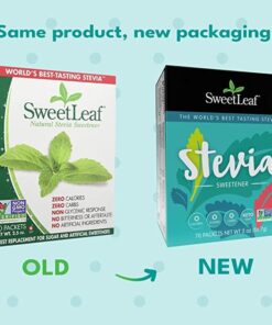 SweetLeaf Stevia Packets - Zero Calorie Stevia Powder, No Bitter Aftertaste, Sugar Substitute for Keto Coffee, Nothing Artificial, Non-GMO Stevia Sweetener Packets, 70 Count Natural 70 Count (Pack of 1) 21 51AEWSs2ocL