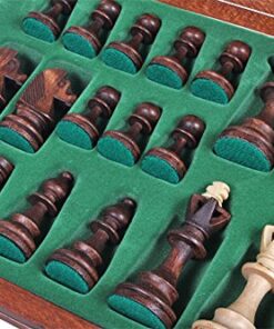 The Zaria Chess Set, Handcrafted, Elegant, Wooden Chess Pieces, Chess Board That Folds for Chess Piece Storage 13 51AIYNPtvQL