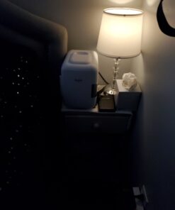 Cooluli Mini Fridge for Bedroom - Car, Office Desk & Dorm Room - Portable 4L/6 Can Electric Plug In Cooler & Warmer for Food, Drinks, Skincare Beauty & Makeup - 12v AC/DC & Exclusive USB Option, White 40 51ALZRTrPfL 2