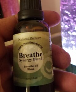 Natural Riches Breathe Essential Oil Blend Breathe Easy with Peppermint Eucalyptus Tea Tree Lemon Cardamom Pine Needle Essential Oils - 30 ml 1 Fl Oz (Pack of 1) 32 51ATZCuqgL