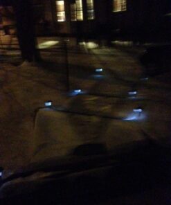 Pure Garden 82-5629 Solar Powered Outdoor Lights  LED Stake Spotlight Fixture, 13.5", Black, 8 Set 12 51AWEK8haUL