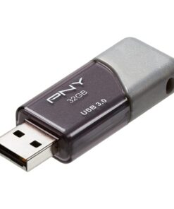 Alternative view of PNY 32GB Turbo Attache 3 USB 3.0 Flash Drive, GREY