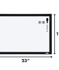 Quartet Magnetic Whiteboard, 17 x 23 inches White Board, Dry Erase Board, Black Frame (MWDW1723M-BK) 25 51Ac9mC7l8L