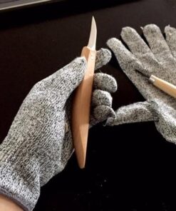 NoCry Premium Cut Resistant Gloves Food Grade — Level 5 Protection; Ambidextrous; Machine Washable; Superior Comfort and Dexterity; Lightweight Protective Gloves; Complimentary eBook Small Original Grey 43 51AcF4vKL1L