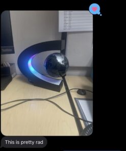 MOKOQI Magnetic Levitating Globe with LED Light, Cool Tech Gift for Men Father Boys and Girls , Birthday Gifts for Kids, Floating Globes World Desk Gadget Decor in Office Home/Display Frame Stand Plastic Black 23 51AfaVmEuoL